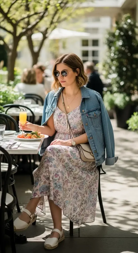 denim-jacket-over-a-breezy-sundress