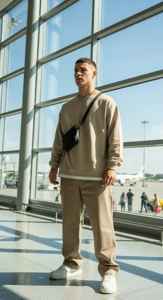 20 Airport Outfit Ideas for Men to Try Today That Keep You Stylish and Comfortable 10 minimal-streetwear-set