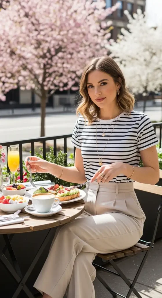 striped-t-shirt-with-tailored-trousers