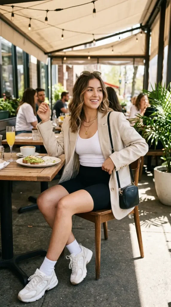 a-blazer-bicycle-shorts-sneakers