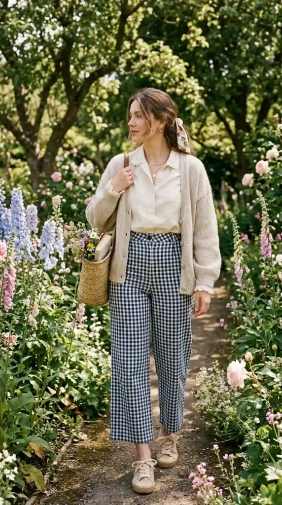 cottagecore-elegance-with-gingham-trousers