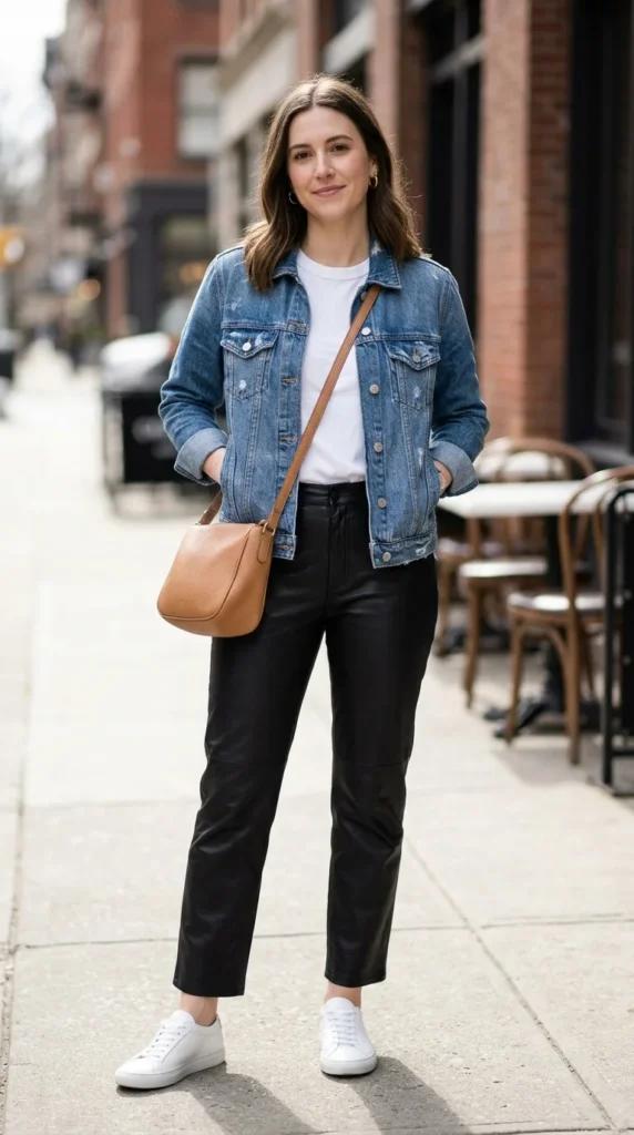 denim-jacket-with-leather-pants