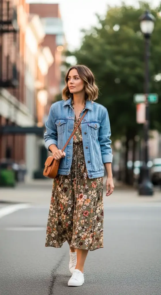 denim-jacket-with-midi-dress