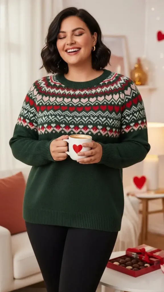 green-fair-isle-sweater-with-leggings