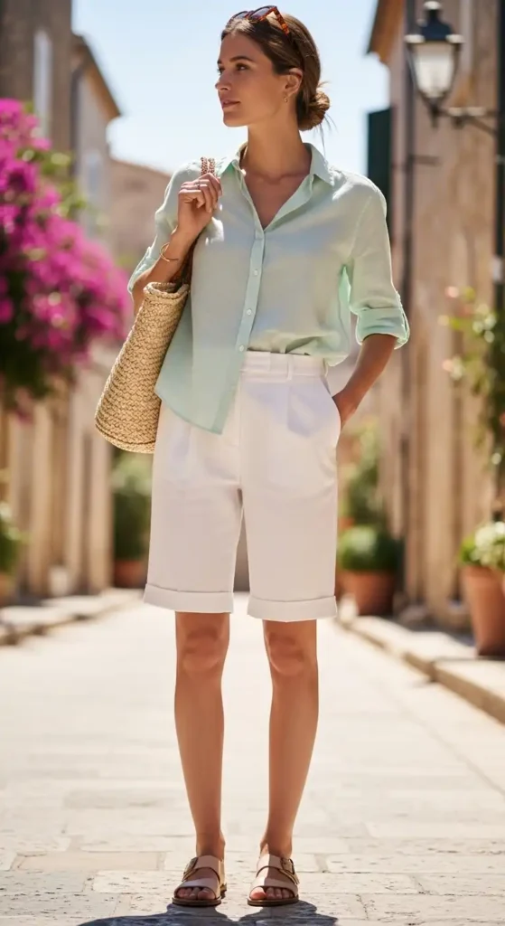 linen-shirt-with-tailored-shorts