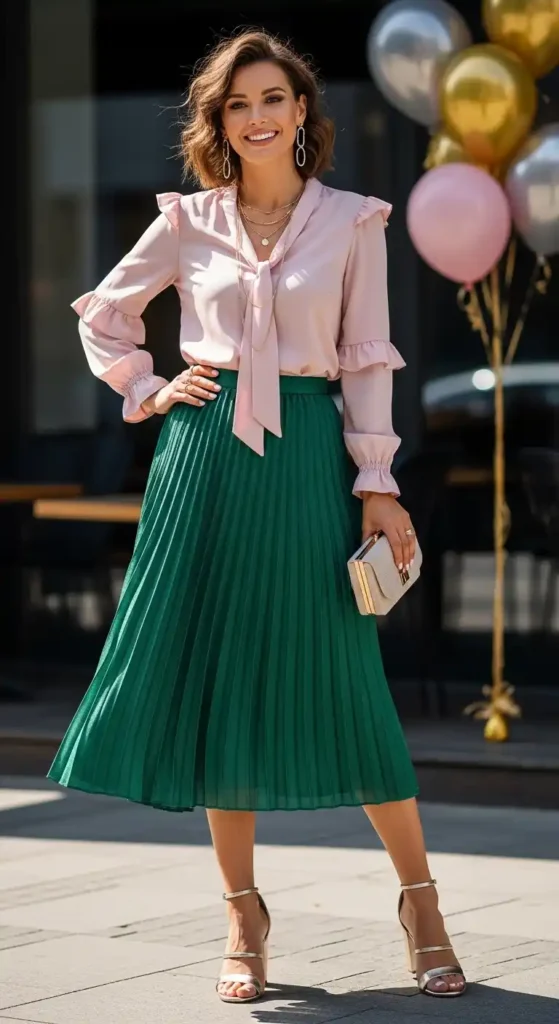 pleated-midi-skirt-with-blouse
