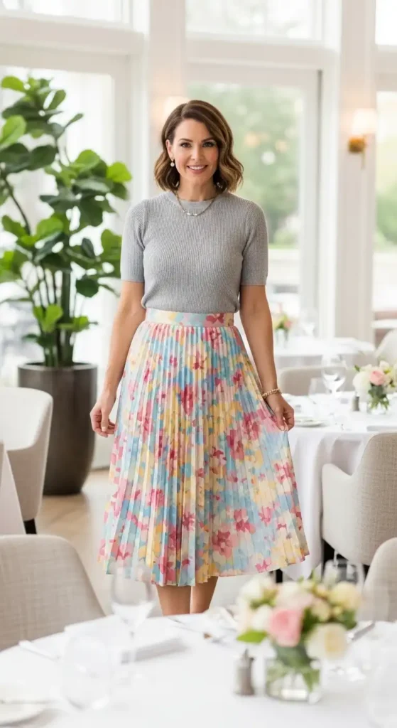 pleated-midi-skirt-with-knit-top