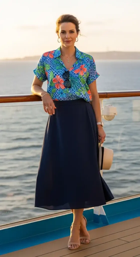 printed-blouse-midi-skirt