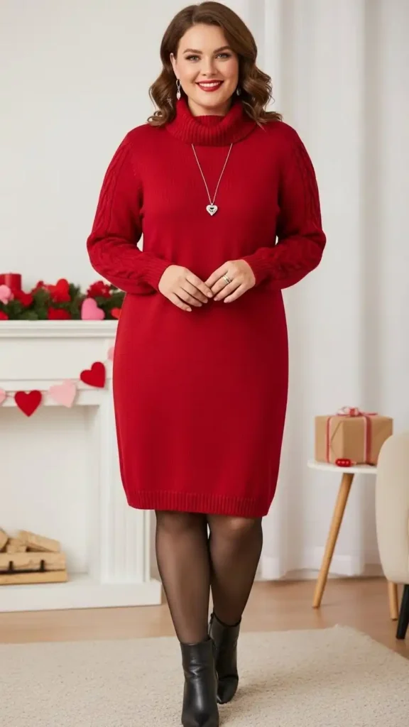 red-knit-sweater-dress