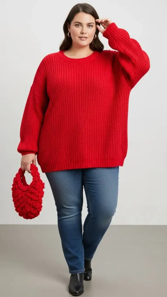 red-oversized-chunky-knit-sweater