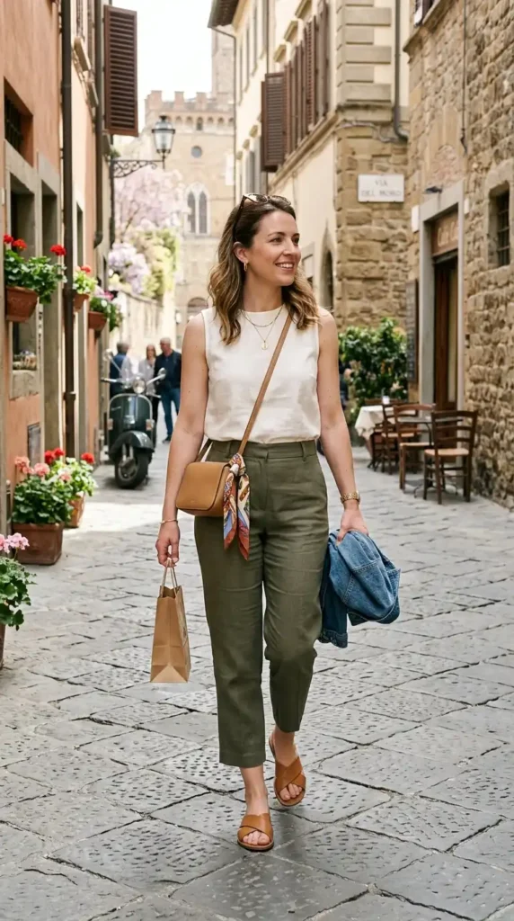 sleeveless-blouse-with-cropped-trousers