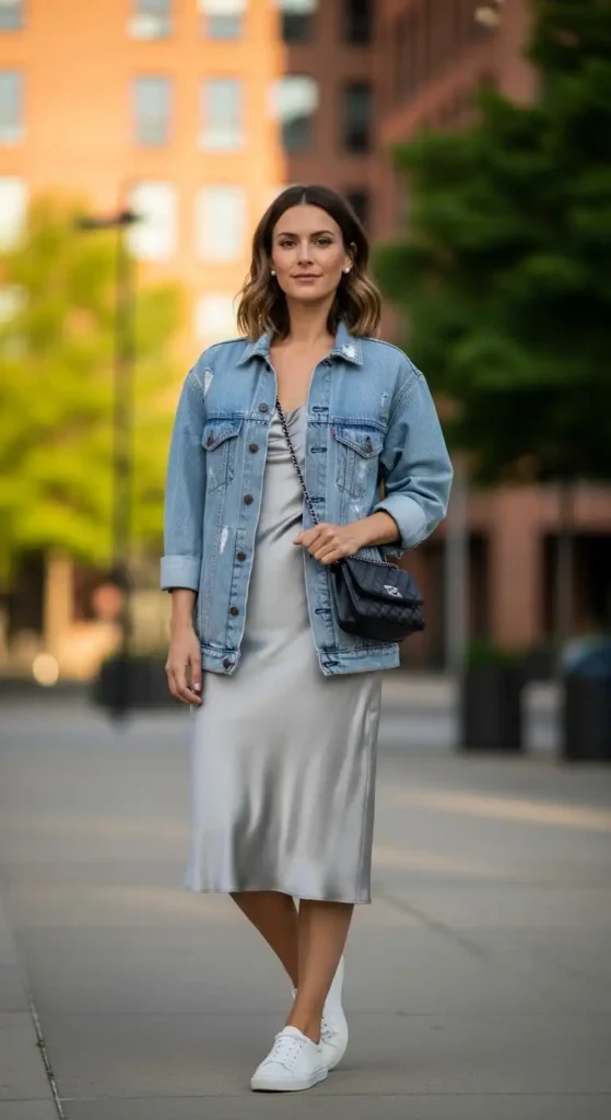 slip-dress-with-denim-jacket