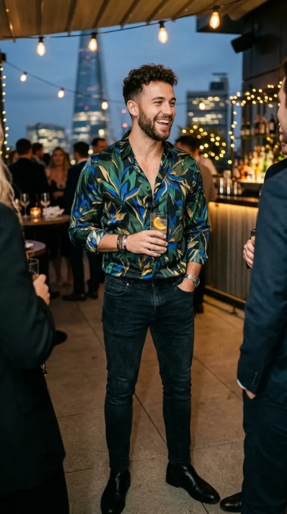 statement-printed-shirt-with-dark-jeans