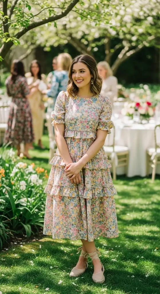 tiered-dress-with-espadrille-flats