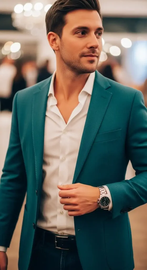 white-shirt-with-colored-blazer