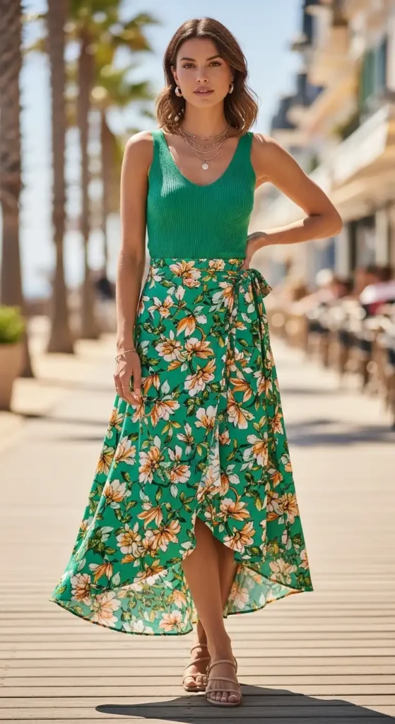 wrap-skirt-with-tank-top