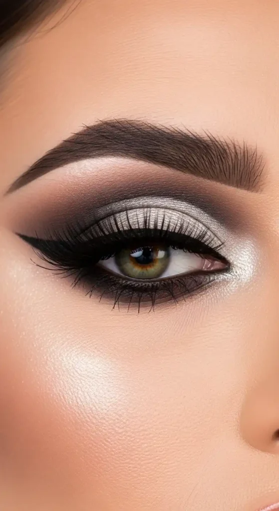 17 Top Glam makeup looks for Parties, Weddings & Night Outs 12 cut-crease-glam