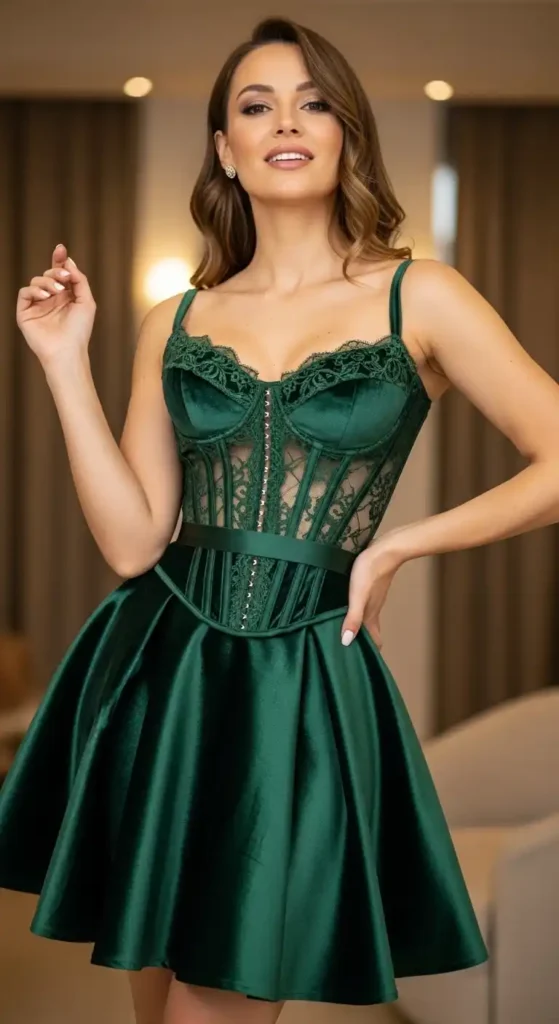 velvet-corset-with-flared-skirt