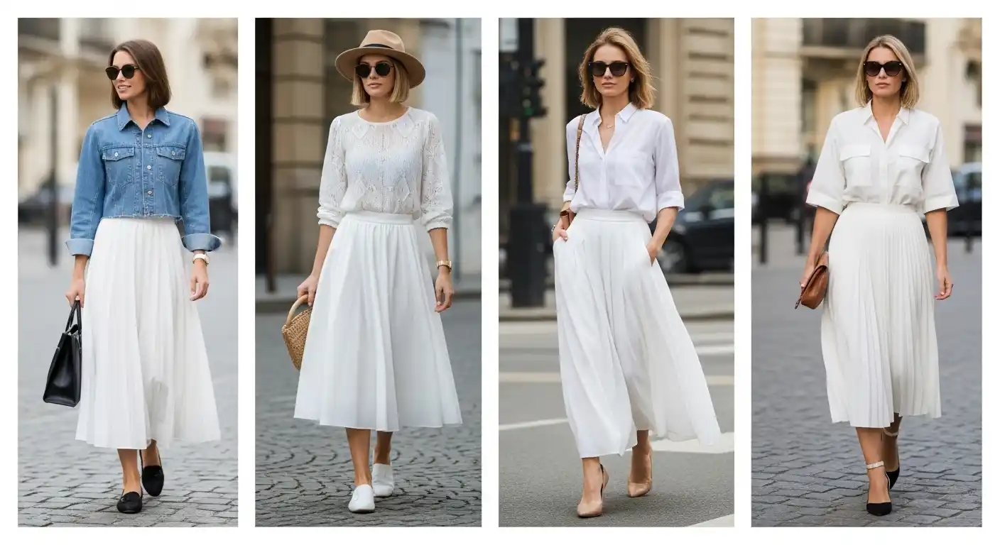 white-skirt-outfit-ideas