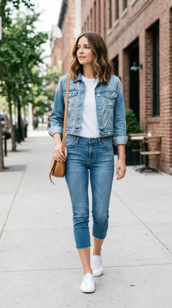 crop-jacket-basic-top-capri-jeans