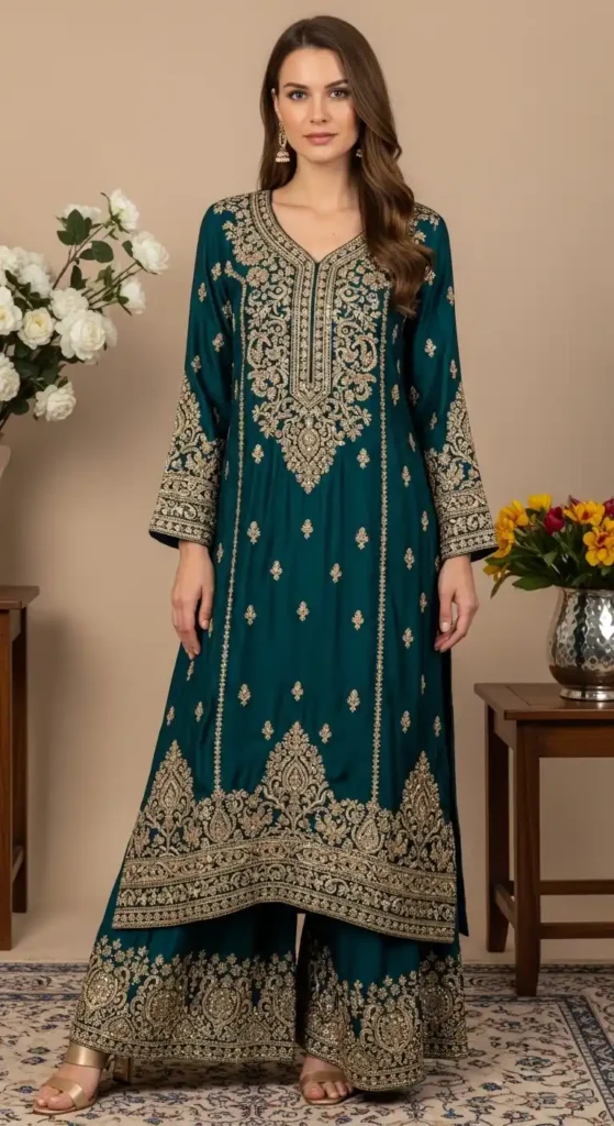 embroidered-kurta-with-palazzo-pants