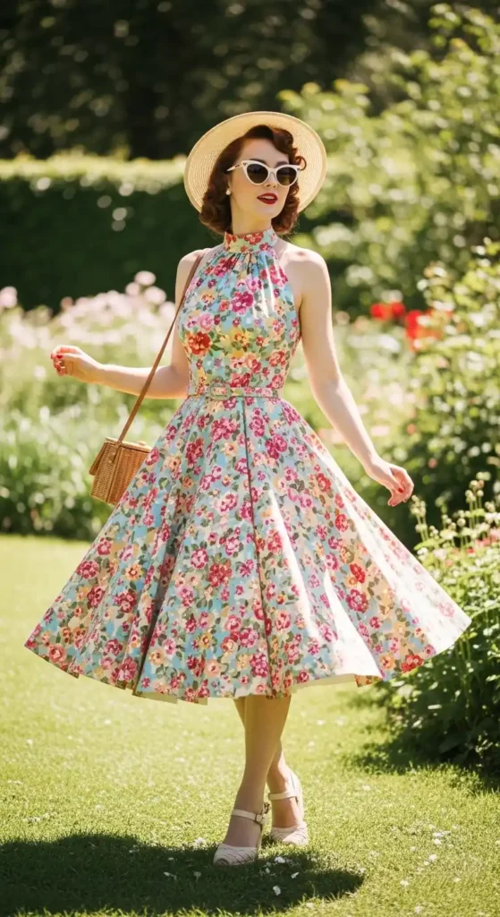 halter-strap-swing-dress