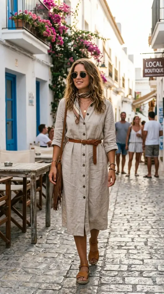 linen-button-down-dress