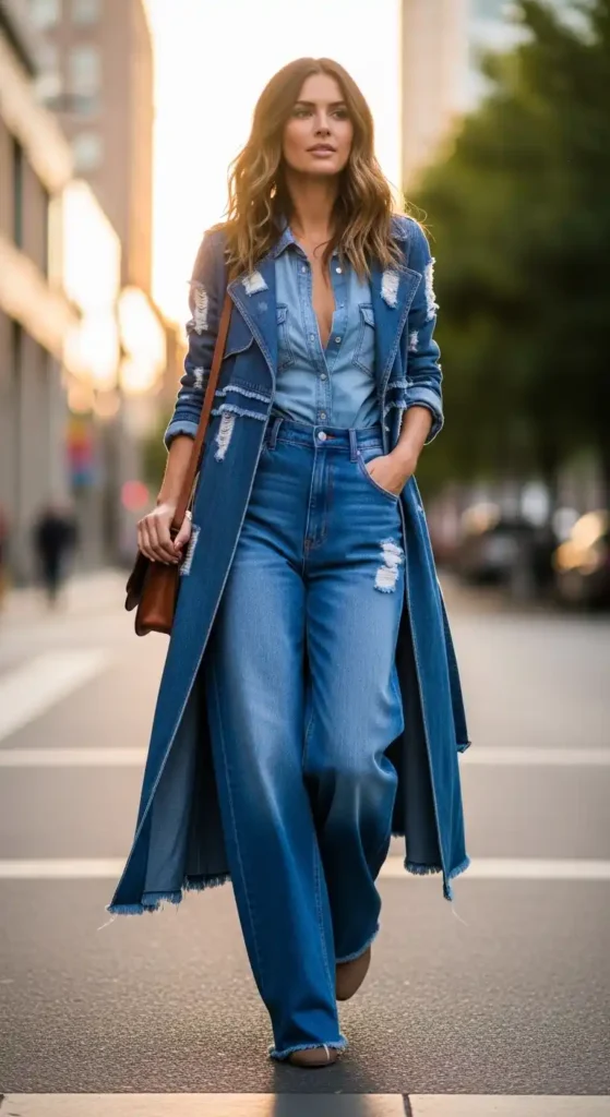 long-coat-denim-on-denim-outfit