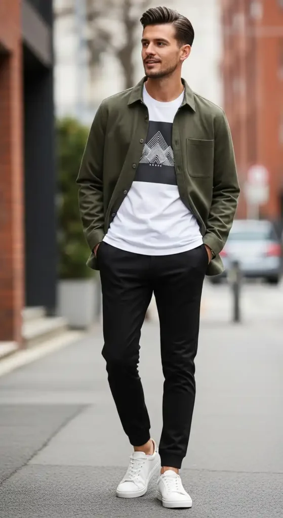 overshirt-over-graphic-tee-with-joggers