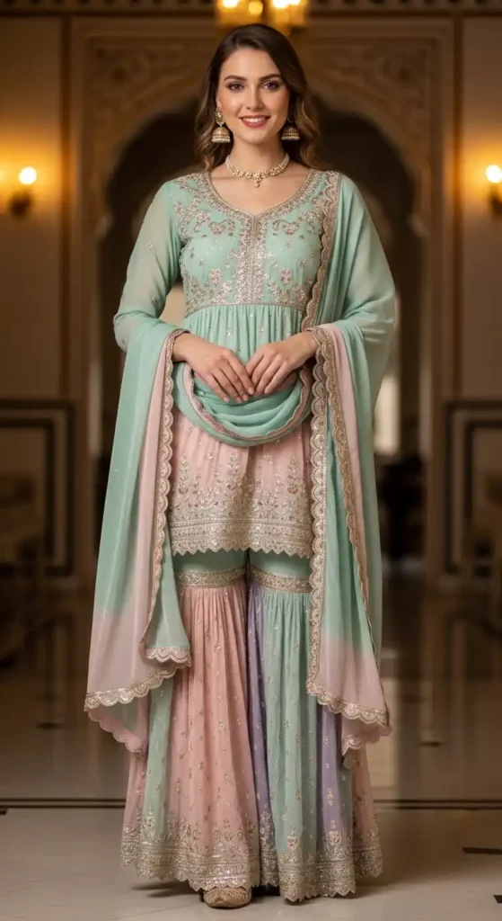 pastel-sharara-set