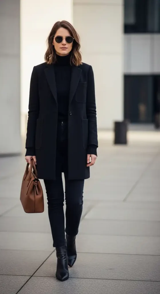 16 Chic 90s Minimalist Fashion Outfits That Are Back in Style 13 slip-on-loafers-with-neutral-dress