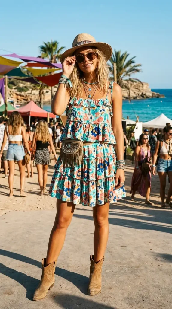 tiered-ruffle-mini-dress