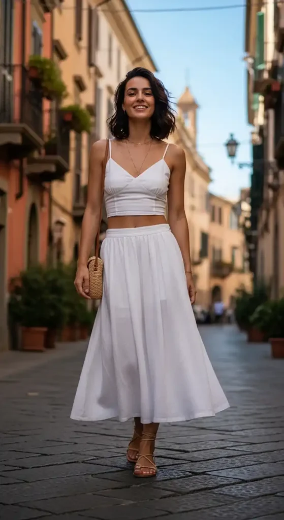 white-skirt-with-a-crop-top