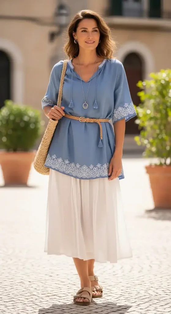 white-skirt-with-a-tunic