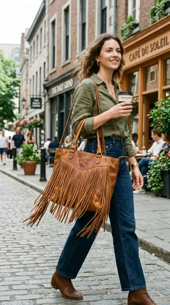 16 Must-Have Tote Bags for Everyday Style and Function 14 fringed-leather-tote