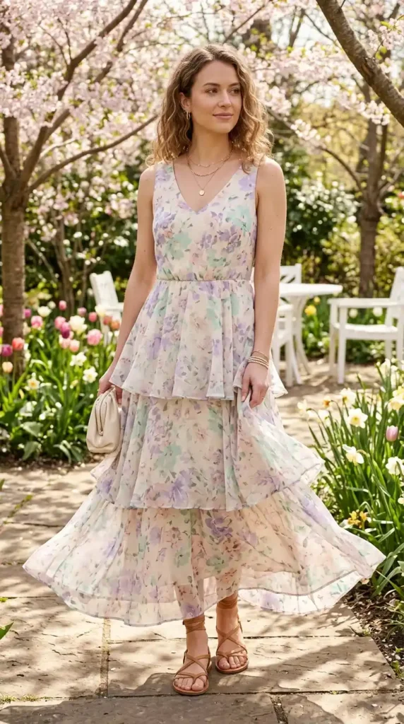 17 Trendy Chic Easter Outfits for an Elegant Easter Celebration 12 maxi-dress-with-light-layers