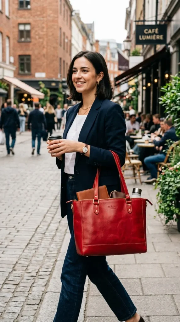 16 Must-Have Tote Bags for Everyday Style and Function 5 red-leather-tote