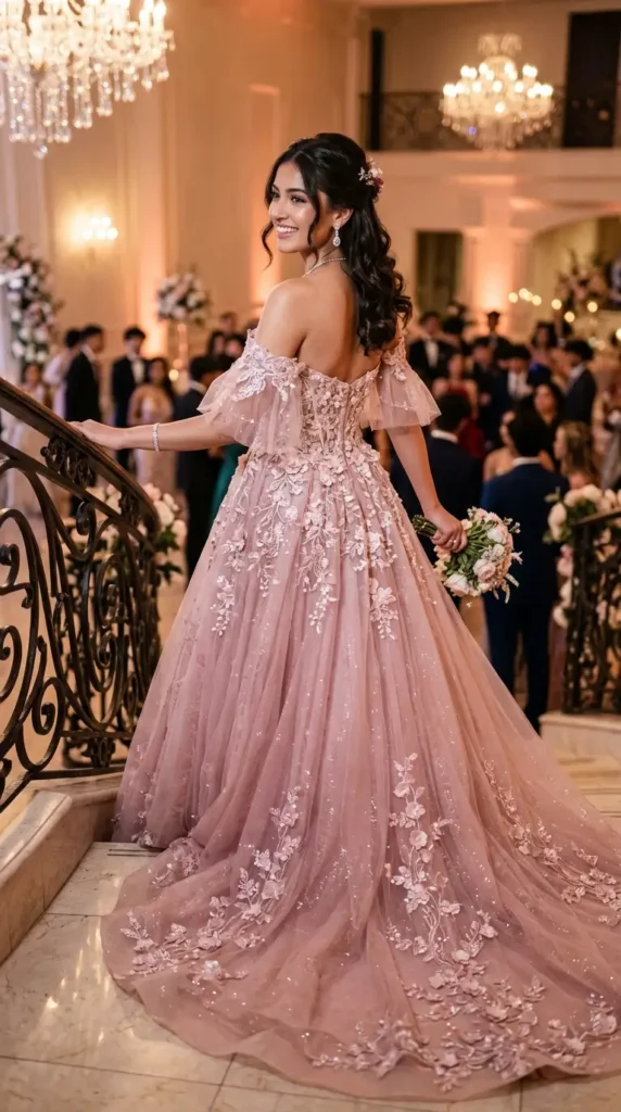 romantic-off-shoulder-gown