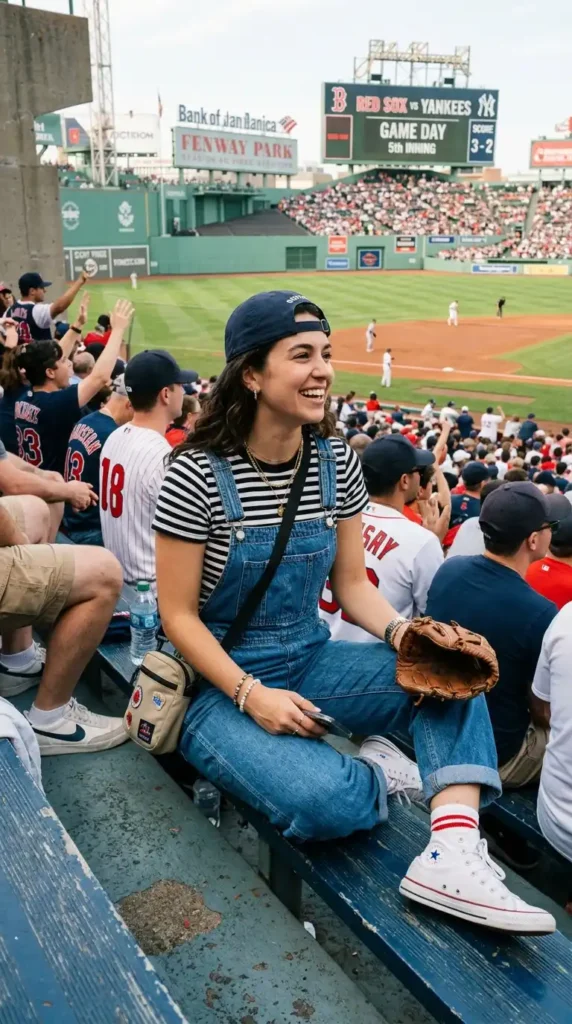 striped-tee-with-overalls