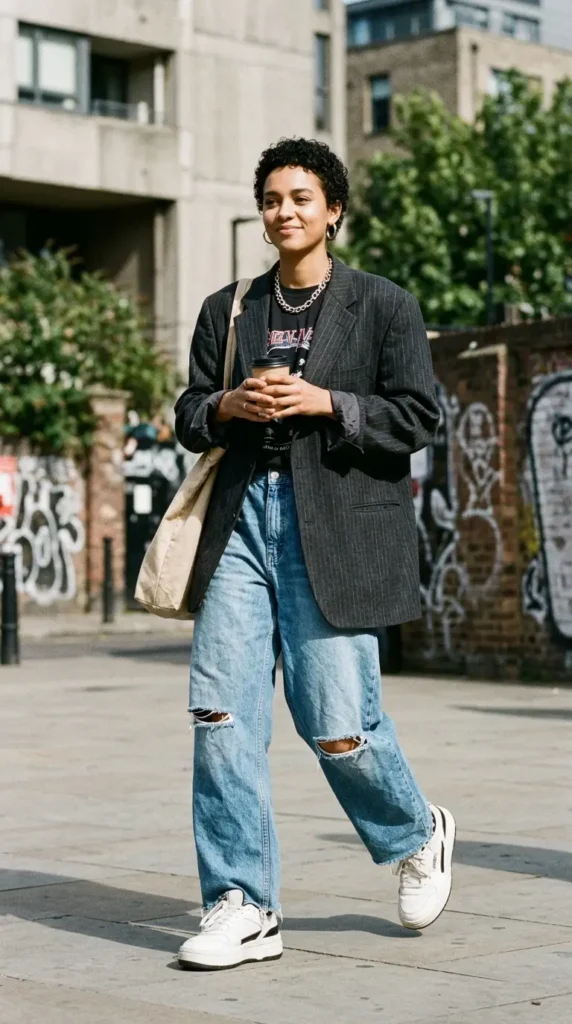 baggy-jeans-with-an-oversized-blazer