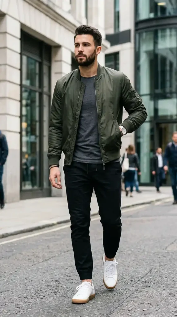 bomber-jacket-with-joggers-and-sneakers
