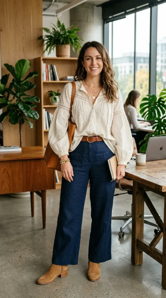 How to Wear Boho Blouses Outfits Like a Modern Bohemian Queen 7 build-a-chic-office-boho-outfit