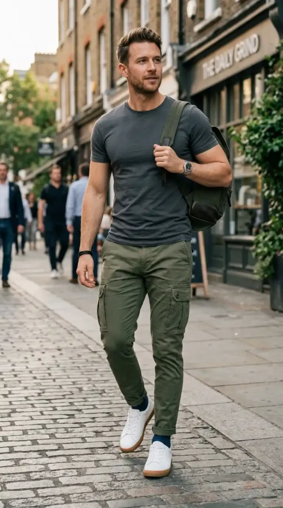 cargo-pants-with-a-clean-fitted-tee