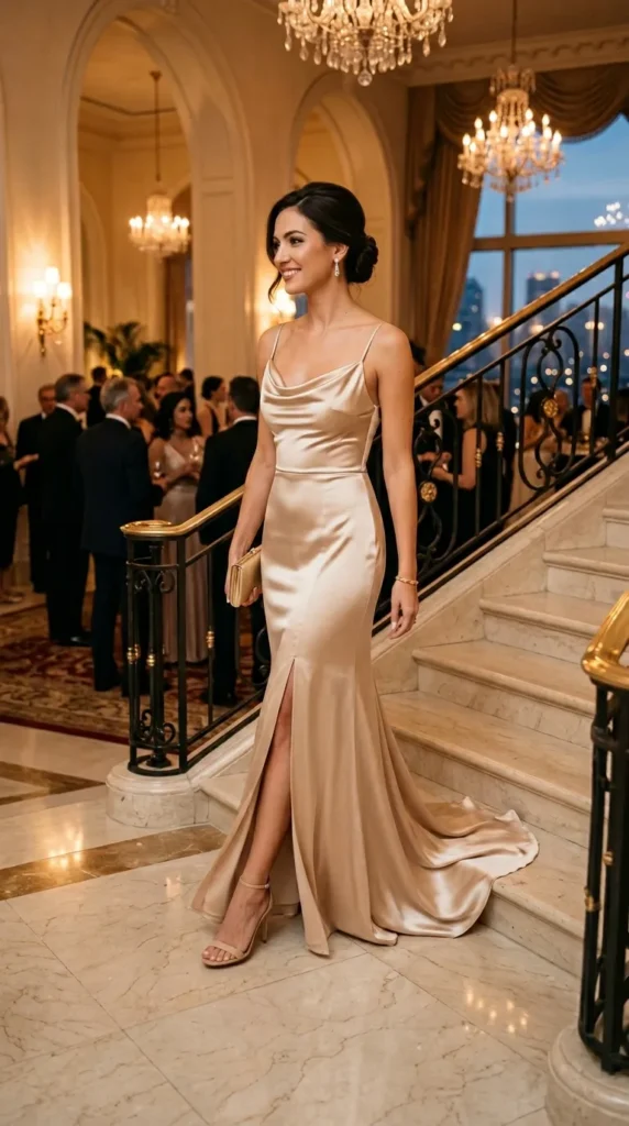 champagne-satin-gown