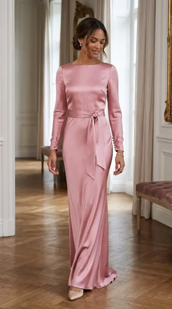 classic-floor-length-pink-silk-gown