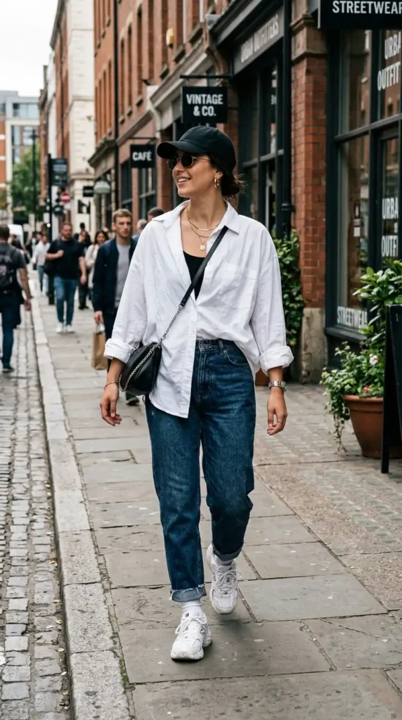 16 Trendy Oversized Shirt Styles for a Fashionable Streetwear Look 2 classic-white-oversized-shirt-style