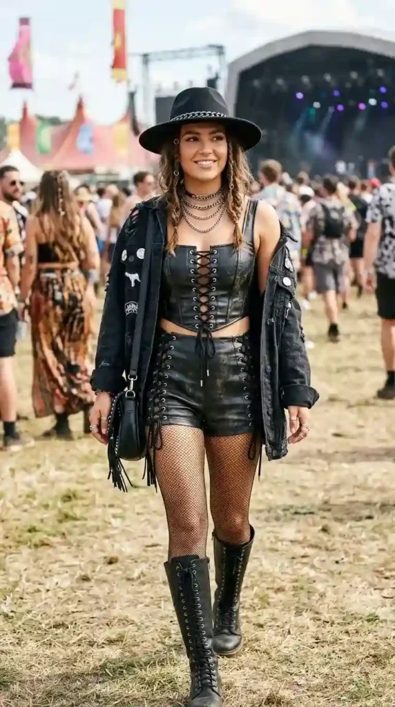 lace-up-leather-festival-outfit