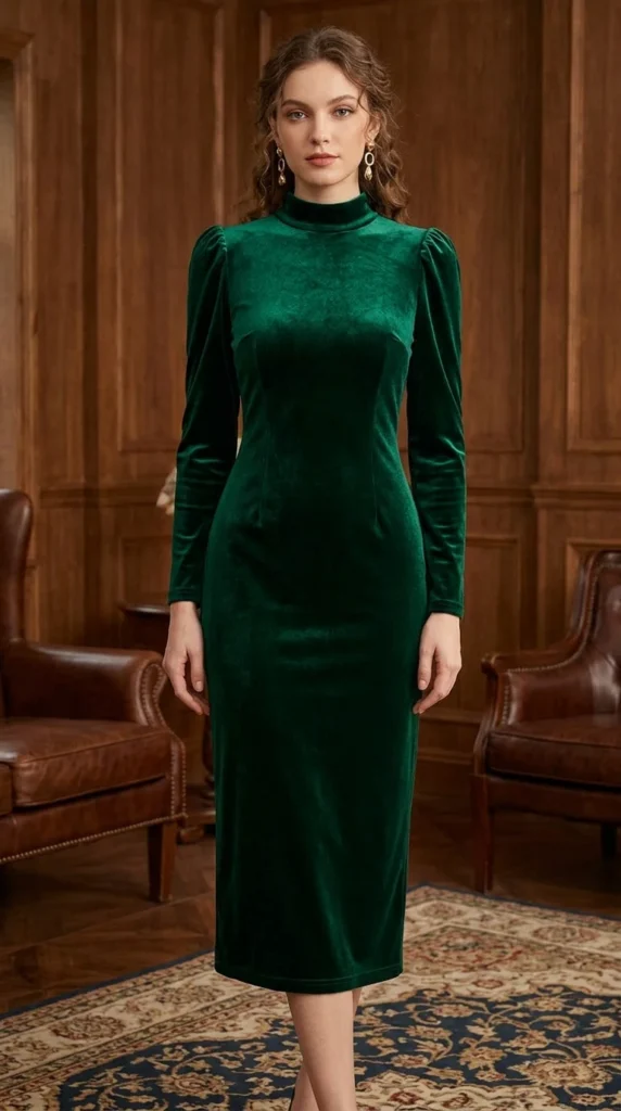 long-sleeve-midi-dress