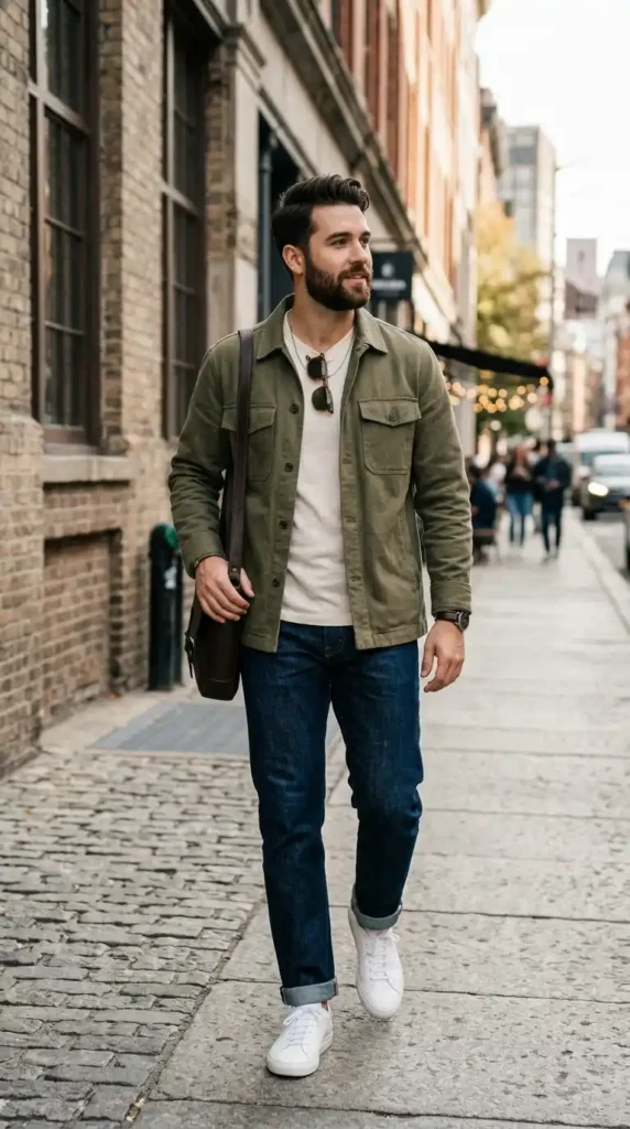 overshirt-layered-over-a-basic-tee