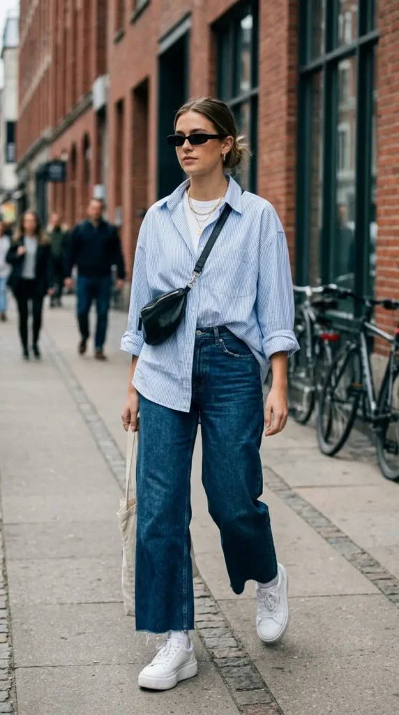 16 Trendy Oversized Shirt Styles for a Fashionable Streetwear Look 8 oversized-button-up-shirt-style